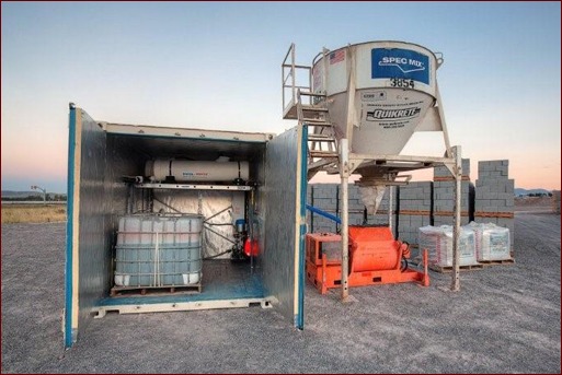 Cold Weather Mortar and Grout Mixing Solution