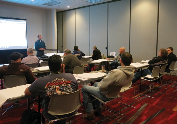 Bill Lula of Masonry Estimating Service teaches the Advanced Masonry Estimating Class during World of Concrete 2016.