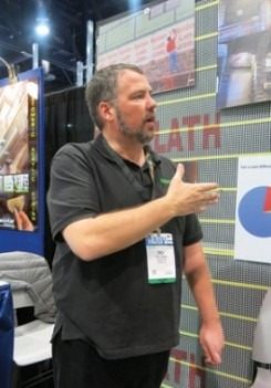Troy Ahman explains the fiberglass lath product from Spiderlath.
