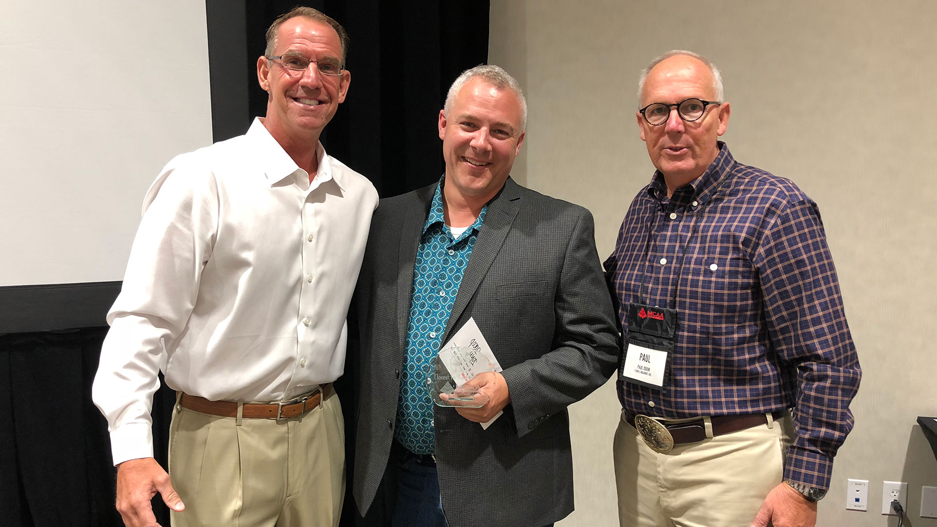 Left to right: Todd Fredrick, John Jacob, Paul Odom