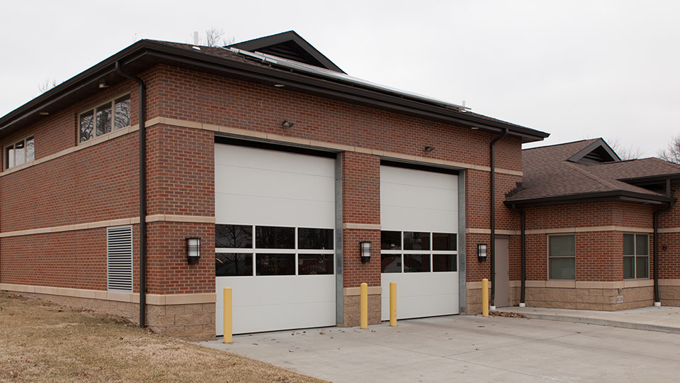 The Riverview Firehouse, completed in 2011, is the newest addition to the riverview fire protection district. The original 1950’s era firehouse was torn down and replaced by a modern brick structure that blends well with the residential community surrounding it.