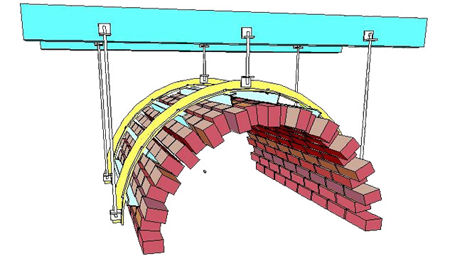 Image M: Vault design detail