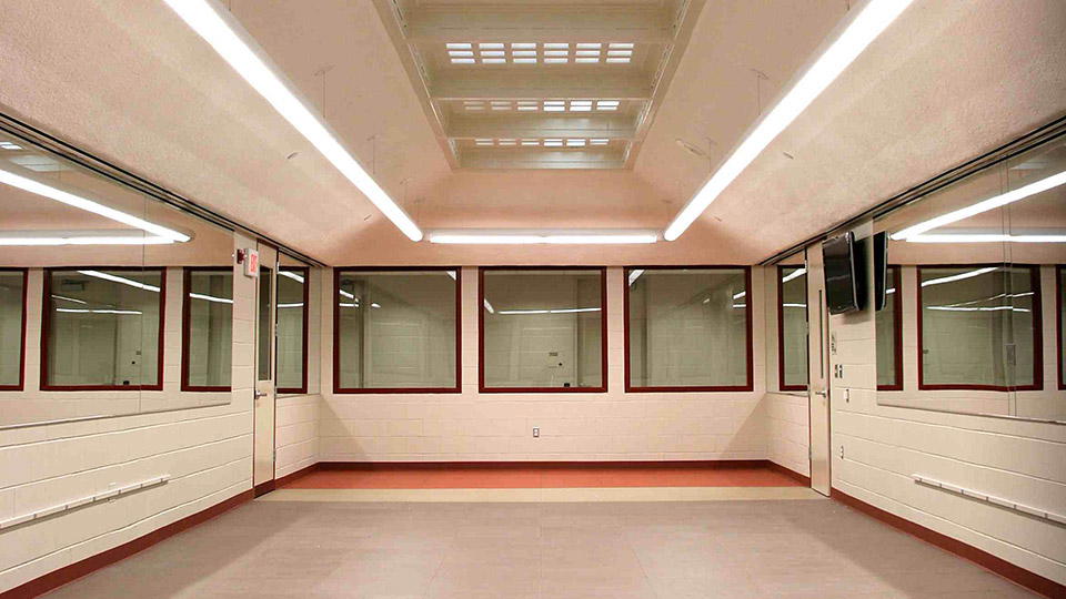 Image G: Fitness center, looking up
