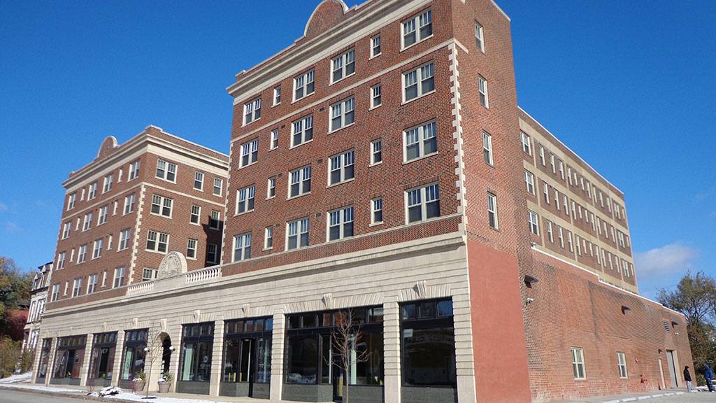 Western Specialty Contractors performed a full masonry restoration of the historic Freedom Place apartment building for homeless veterans in St. Louis, Mo. Crews waterproofed the building's entire brick, terra cotta and concrete facade with a clear water repellant.